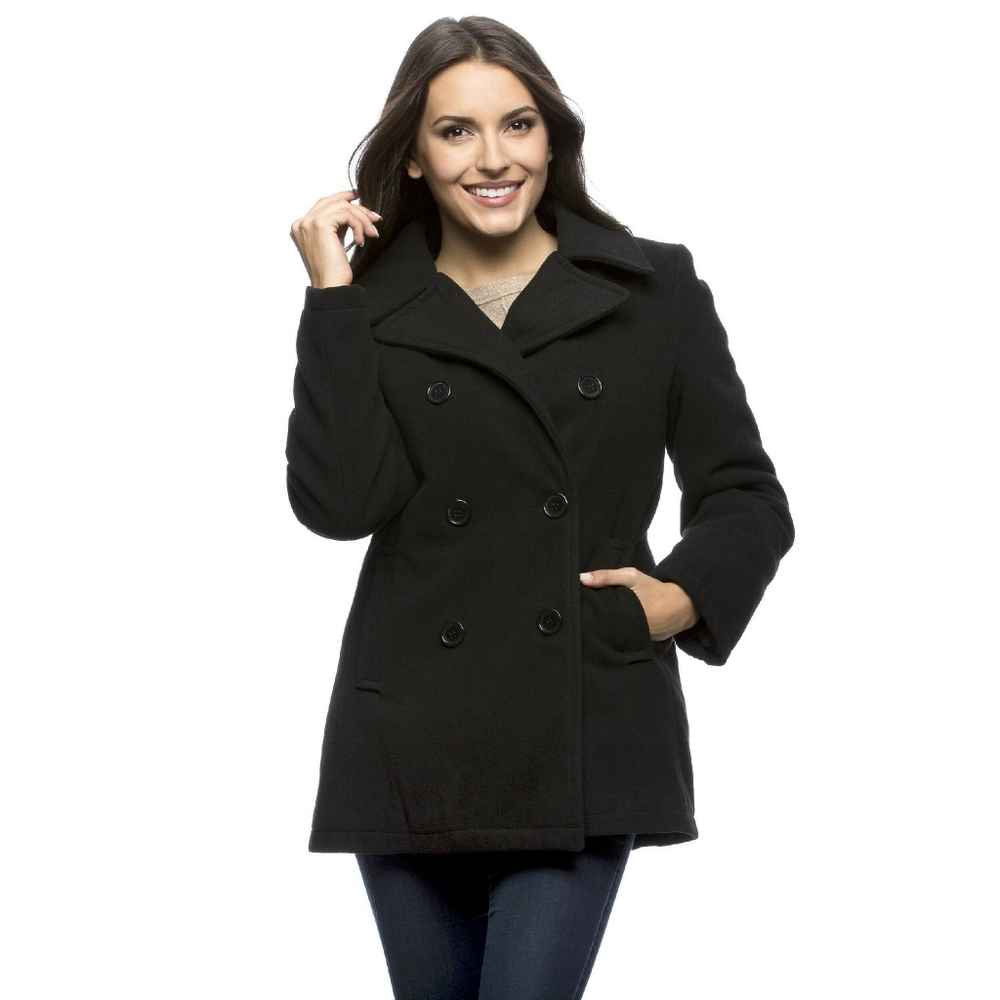 Classic Black Pea Coat!